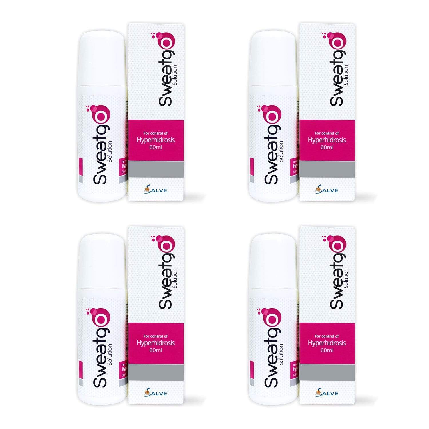 Shoprythm Sweatgo,Best Selling Pack of 4 Copy of Salve Sweatgo Hyperhidrosis Anti-Perspirant For Sweat